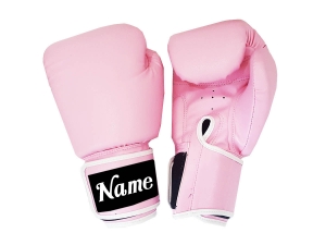 Custom Boxing Gloves : KNGCUST-408 Pink