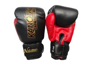 Custom Kids Boxing Gloves : KNGCUST-KIDS-432 Black/Red