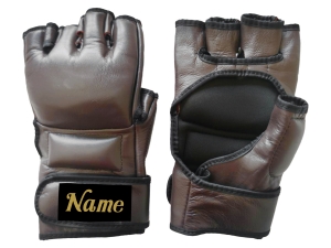 Custom MMA Gloves : KNGCUST-MMA-Brown