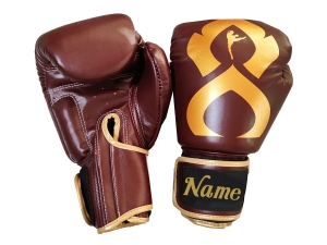 Custom Boxing Gloves : KNGCUST-R-423 Maroon