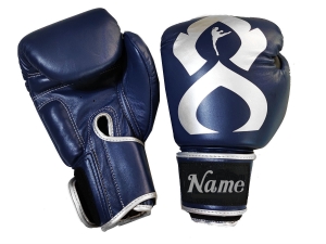 Custom Boxing Gloves : KNGCUST-R-424 Navy