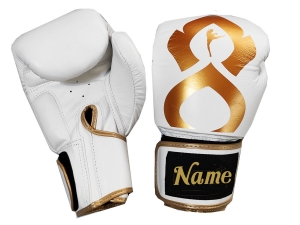 Custom Boxing Gloves : KNGCUST-R-425 White