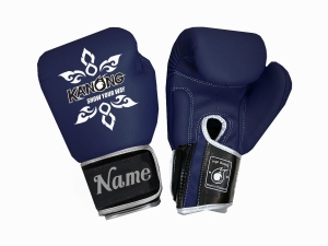 Custom Boxing Gloves : KNGCUST-R-427 Navy