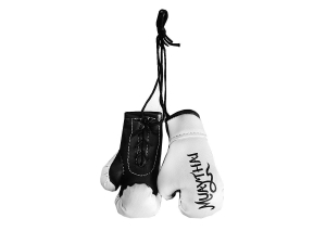 Kanong Hanging Small Boxing Gloves : White