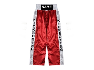 Custom Kick Boxing Pants : KNPANTS-001-Red