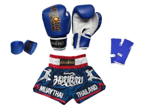 Muay Thai Complete Set for Kids : 133-Blue