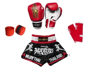 Muay Thai Complete Set for Kids : 133-Red