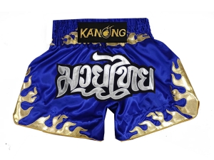 Kanong Kids Thai Boxing Shorts : KNS-145-Blue-K