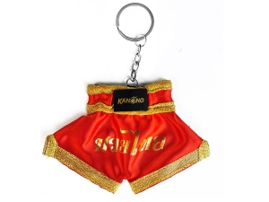 Kanong Muay Thai Shorts Keyring : Red