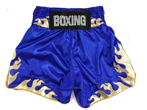 Personalized Boxing Shorts : KNBSH-038-Blue