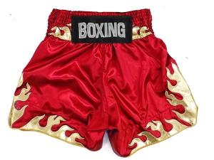 Personalized Boxing Shorts : KNBSH-038-Red