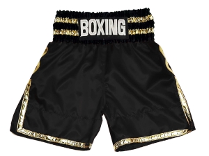 Personalized Boxing Shorts : KNBSH-039-Black