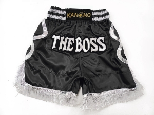 Personalized Boxing Shorts : KNBXCUST-2048-Black