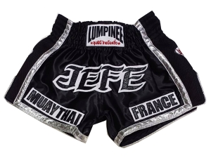 Personalized Muay Thai Shorts : KNSCUST-1244-Black