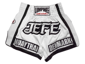 Personalized Muay Thai Shorts : KNSCUST-1244-White