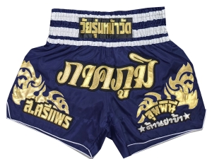 Personalized Muay Thai Shorts : KNSCUST-1249-Navy