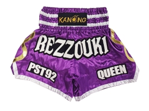 Personalized Muay Thai Shorts : KNSCUST-1250-Purple