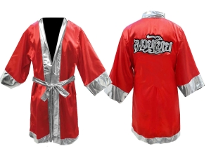Custom Boxing Robe + Boxing Shorts : KNCUSET-102-BlackGreenRed